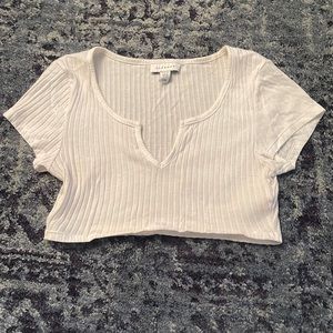 NWOT white top shop crop top